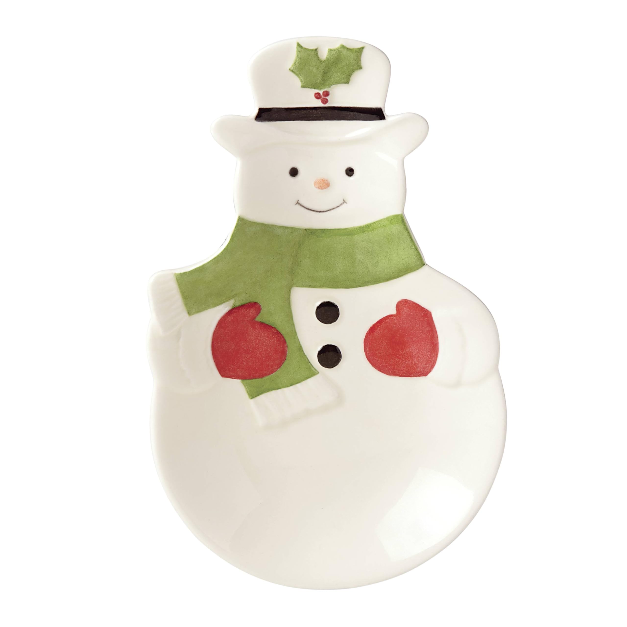 Lenox 882206 Holiday Snowman Spoon Rest