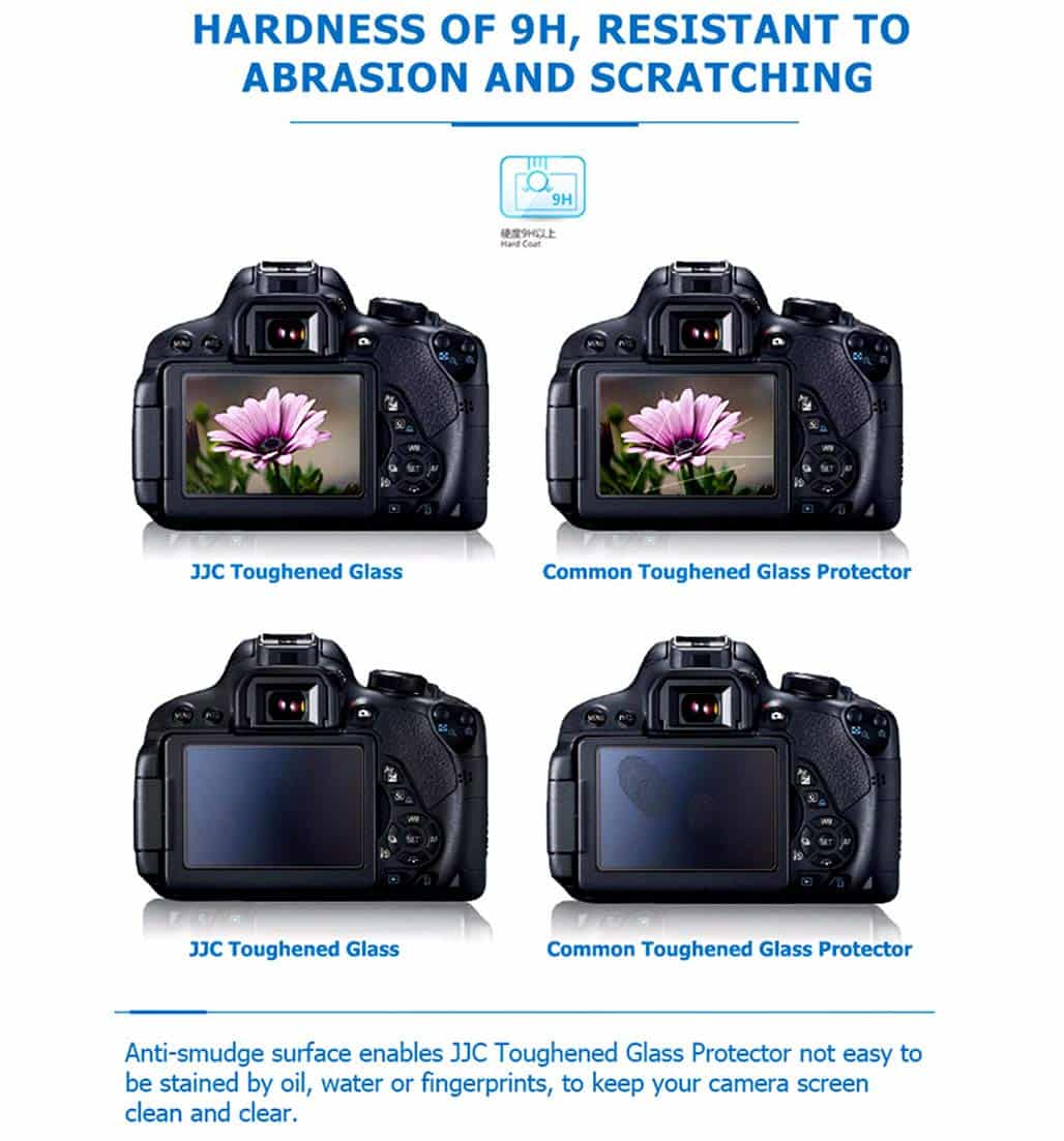 JJC 0.01" Ultra-Thin Optical Glass LCD Screen Protector for Fuji X100V X-T4, 9H Hardness, - Image 4