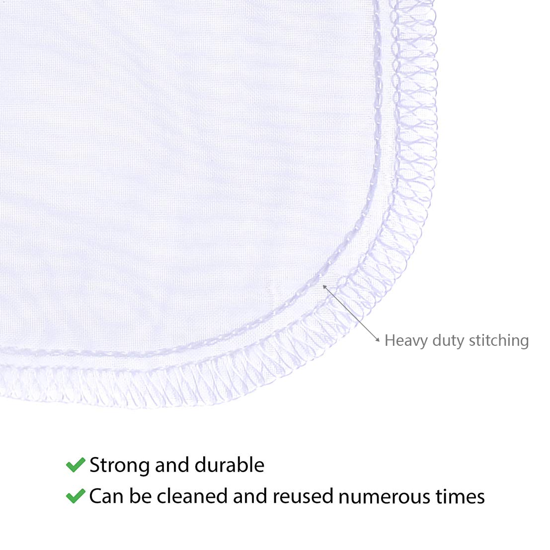 ALEGI Media Filter Bag Aquarium Extra Fine,Reusable 180 Micron Drawstring Mesh Filter Bags - Image 6