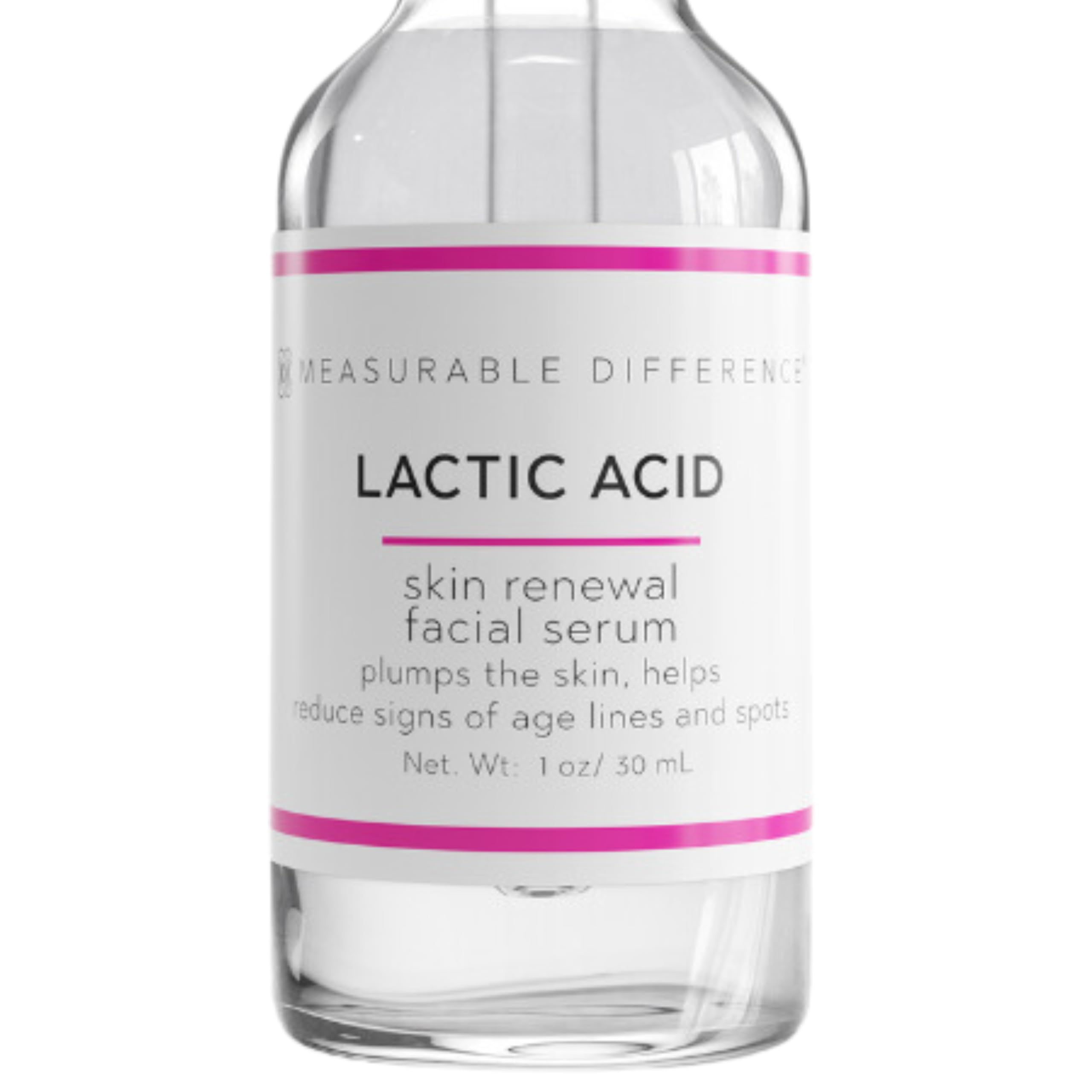 Measurable Difference Lactic Acid Face Serum, 1 oz - Exfoliate, Strengthen, and Hydrate Sk