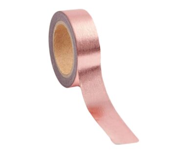 Paper & Quartz Rose Gold Metallic Copper Color Washi Tape Roll