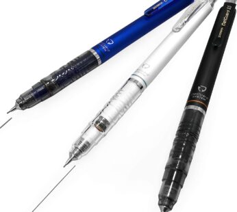 Zebra Delguard Mechanical Pencils – HB 0.5mm – 1 of Each Colour Barrel – Pack of 3