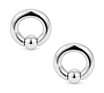 Ftovosyo PA Ring Captive Bead Rings Spring Action BCR Ball Rings 2G 316L Surgical Steel Pi
