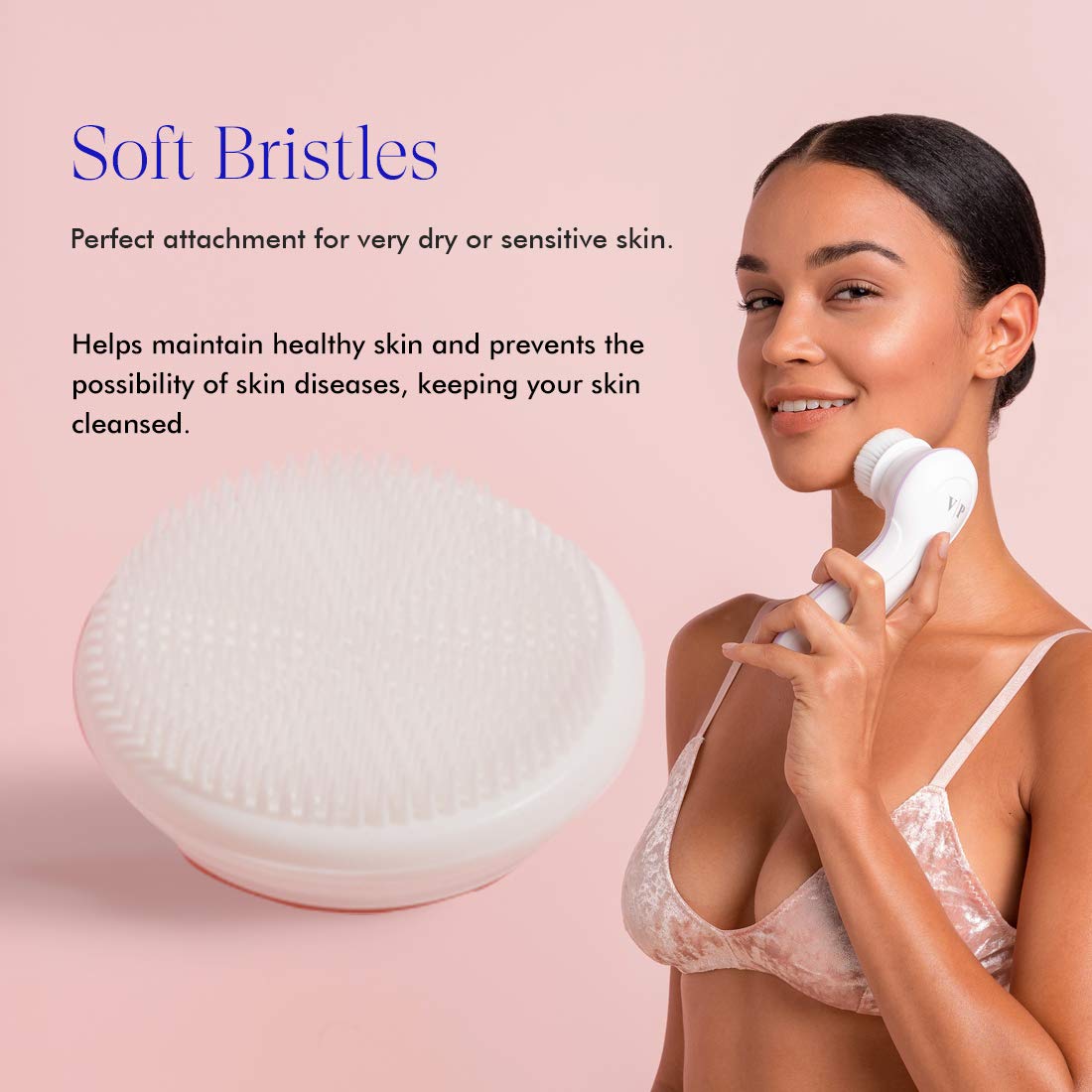 Vanity Planet Replacement Silicon Facial Brush Head compatible with Ultimate Skin Spa & Gl - Image 3