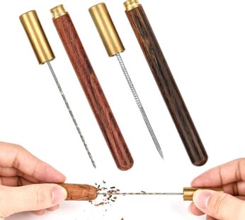 ?2-Pcs?Cigar Draw Enhancer Tool & Nubber, Sangle Sopffy Cigar Draw with Wooden Case.