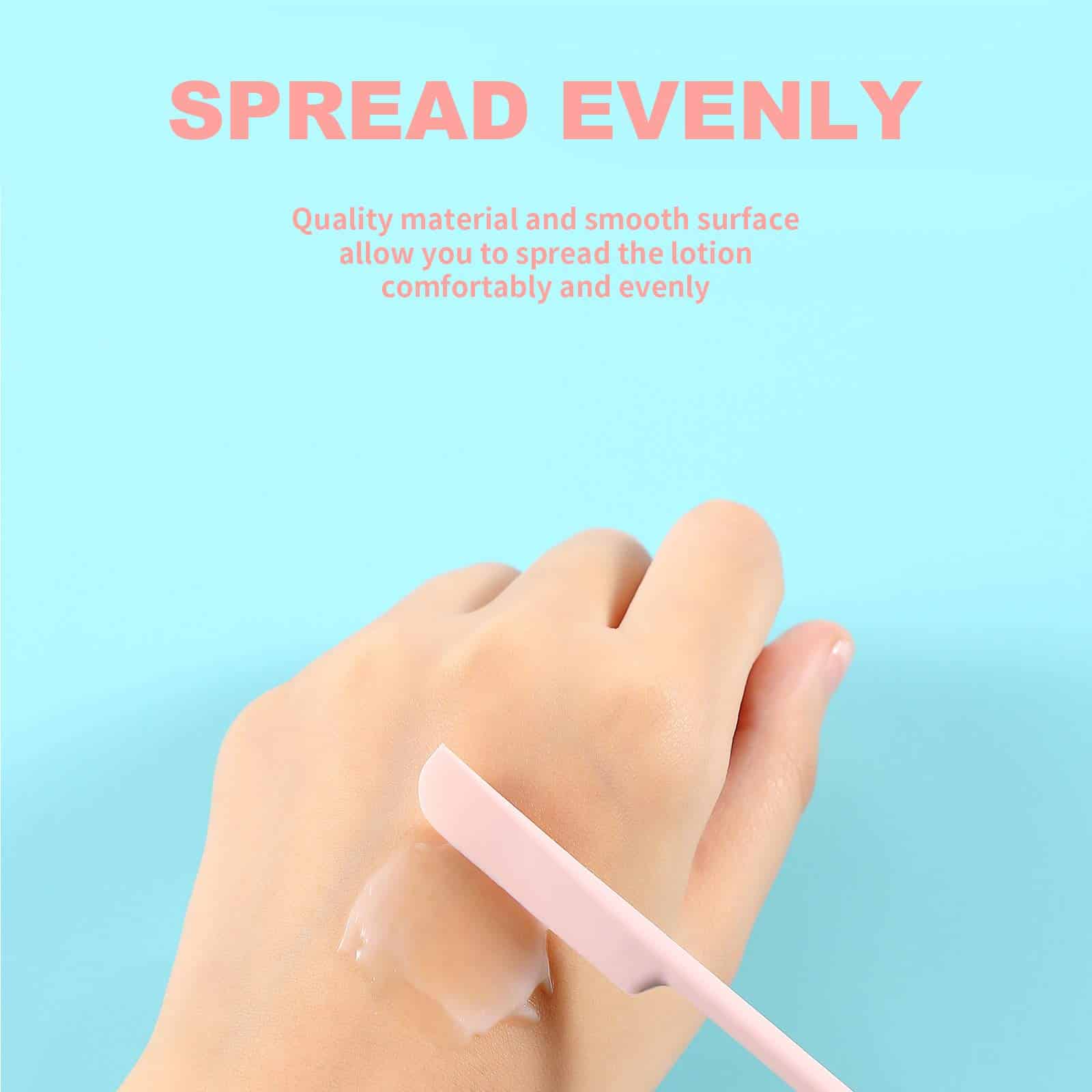 9 Pieces 3 Sizes Silicone Spatula for Beauty and Kitchen Silicone Makeup Spatula Silicone - Image 3