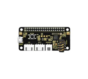 KEYESTUDIO ReSpeaker 2-Mic Pi HAT V1.0 for Raspberry Pi 4/4B, Raspberry Pi 3 3B /2B/Zero 2