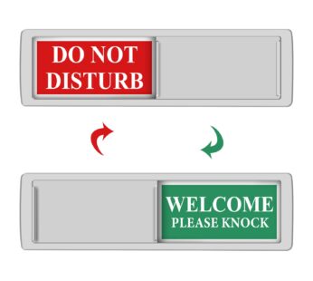 Privacy Sign – Do Not Disturb/Welcome Sign for Home Office Restroom Conference Hotel Hospi