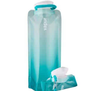 Vapur, Collapsible Water Bottle- 1 Liter, 33 Ounces- Reusable Leak Proof Water Bottles wit