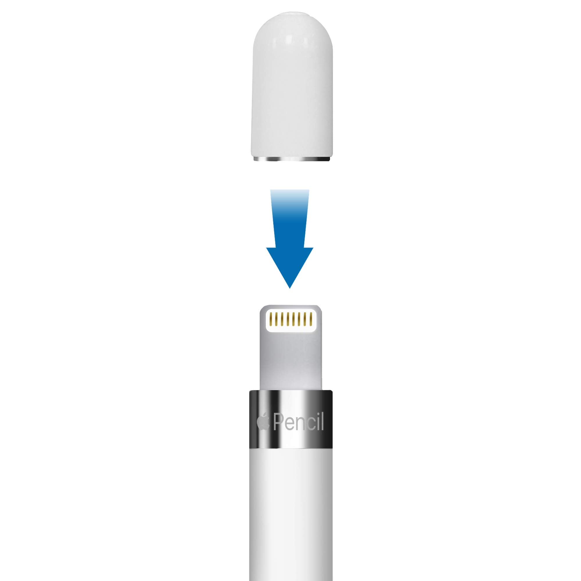 TechMatte Magnetic Replacement Cap Compatible with Apple Pencil 1st Generation (with Cap H - Image 4