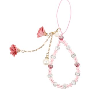Hemobllo Cell Phone Straps Creative Crystal Flower Pendant Charm Non- Slip Phone Lanyard C