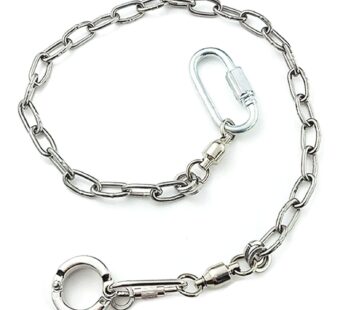 ebamaz Pet Bird Leash Parrot Foot Chain Stainless Steel 304 Anklet Ring (Model 15, 14.5mm)