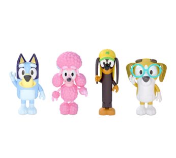 Bluey and Friends 4 Pack of 2.5-3″ Poseable Figures