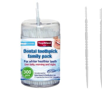 TOPMED ETS Brush Picks Toothpicks Hygiene Sticks (300 Count)