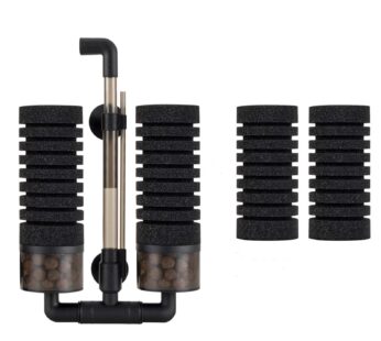 hygger Aquarium Double Sponge Filter for Fresh Water and Salt-Water Fish Tank (M)