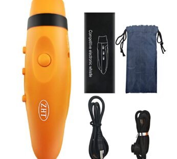 ZHT Electronic Whistles for Referees with USB Charging, 3 Tone High Volume Emergency Whist