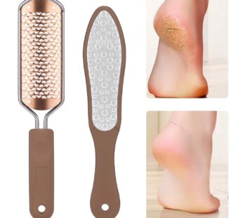 Oneleaf 2PCS Professional Pedicure Rasp Foot File Cracked Skin Corns Callus Remover for Ex