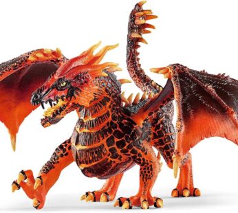 schleich ELDRADOR CREATURES – Lava Dragon, ELDRADOR CREATURES Red Dragon Toy Figurine with