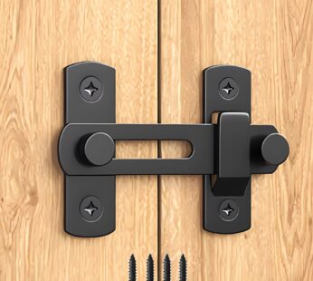 DOUBLE 2 C Barn Door Lock, Sliding Barn Door Lock Hardware Gate Latches, Carbon Steel Door