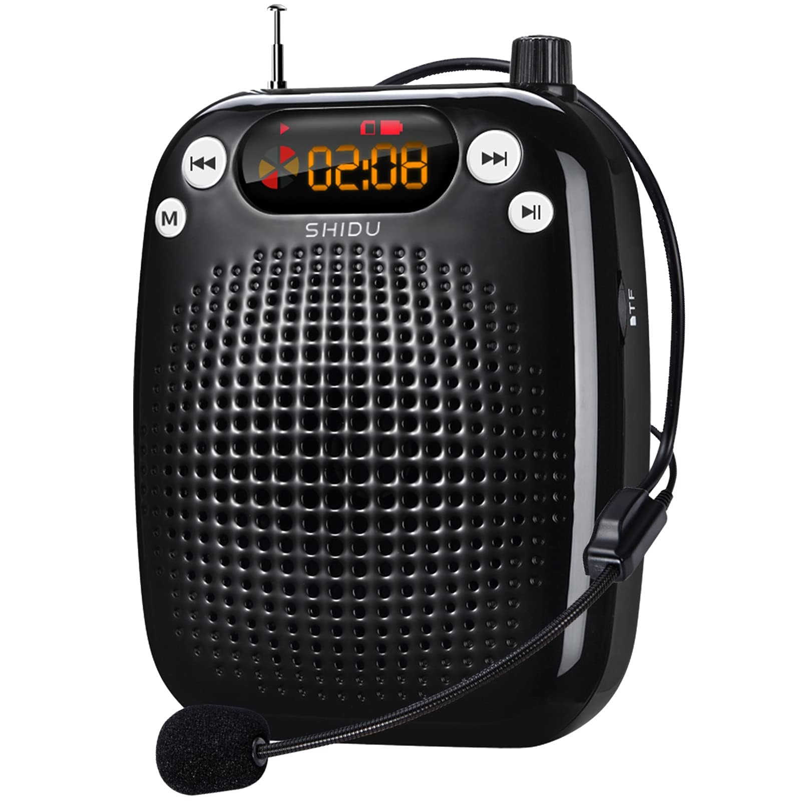 SHIDU Voice Amplifier Teachers with Microphone Headset, Portable PA System Speaker 10W 180