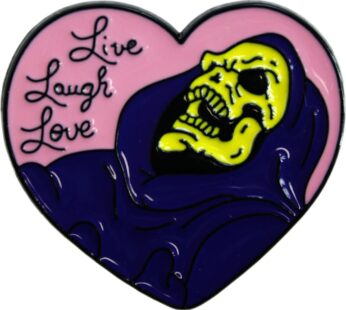 Live, Laugh, Love – Skeleton – Enamel Pin