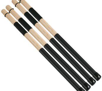 Jazz Drum Sticks Drumsticks Bamboo Punk Drum Sticks for Jazz Folk Music (black)