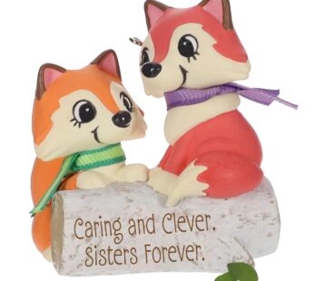 Hallmark Keepsake Christmas Ornament 2019 Year Dated Clever Sisters Foxes