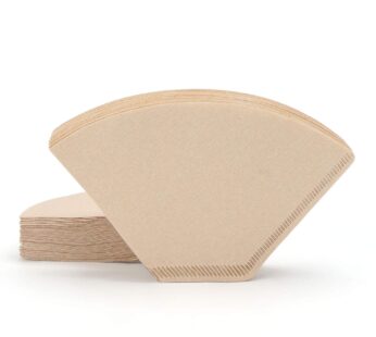 Segarty #4 Coffee Cone Filters, 200 Count Pack Size 4-6 Cup Natural Unbleached Brown Paper