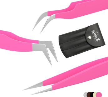 SIVOTE Lash Tweezers for Eyelash Extensions for Volume, Isolation & Classic Lashes, 3 Pack