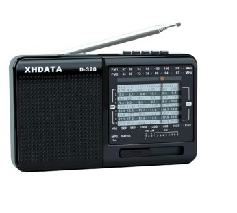 XHDATA D-328 Shortwave AM FM DSP Portable Small Multi Band Radio Stereo MP3 Player with Re