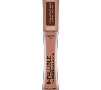 L’Oreal Paris Cosmetics Infallible Pro Matte Les Chocolats Scented Liquid Lipstick, Sweet