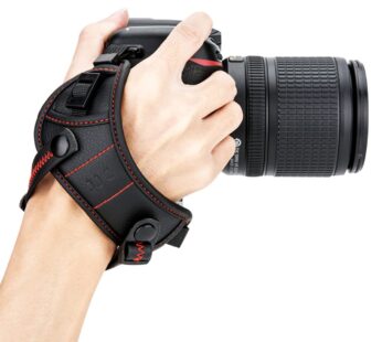 JJC Deluxe Microfiber Camera Hand Strap, Secure Padded Camera Holder Wrist Strap for Canon