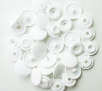 100 Sets KAM Snaps Buttons, BetterJonny Size 20 T5 Glossy Round Resin Plastic Buttons Fast