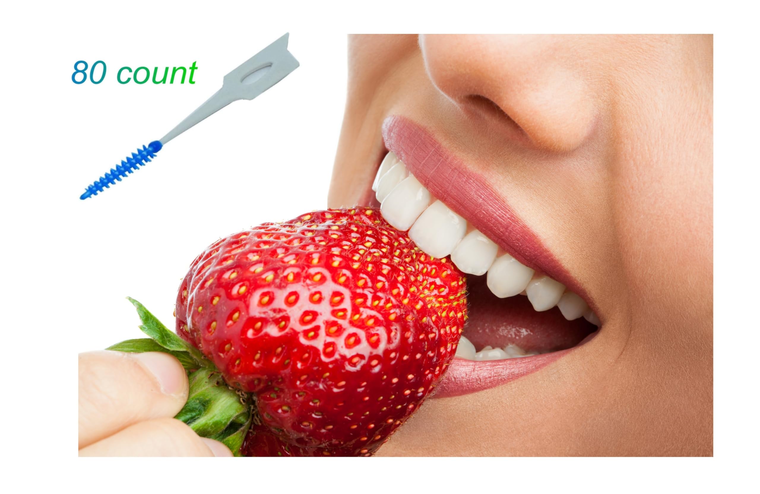 Oral Care Dental Soft Floss Pick Toothpick 80 pcs - Image 3