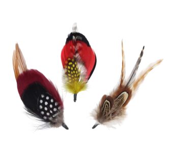 Borges & Scott – Feather Mounts for Hats (Millinery Feathers) – Pack of 8