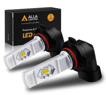 Alla Lighting 3800lm 9145 9140 H10 LED Fog Lights Bulbs 9155 PY20D Base, 3000K Amber Yello