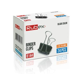 Rubex Binder Clips, Black Large Binder Clips, Jumbo Binder Clips, 1.6 Inch Paper Binder Cl