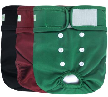 wegreeco Washable Female Dog Diapers (Pack of 3)
