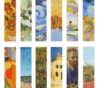 Van Gogh Oil Painting Bookmarks for Women Men Kids Boys Girls Children Teens, 30PCS