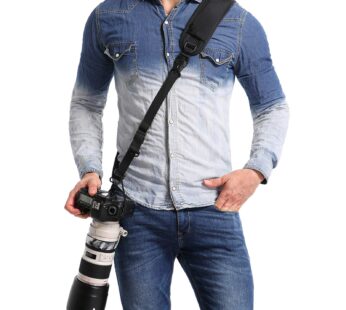 waka Rapid Camera Neck Strap with Quick Release and Safety Tether, Adjustable Camera Shoul