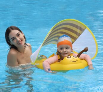 Free Swimming Baby Inflatable Baby Pool Float Ring Size Improved Bumble Bee Toddler Swim T