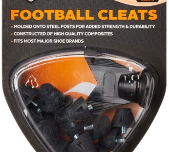 Sof Sole mens Nylon Replacement Cleat for Football Shoes, 1/2-Inch , Black