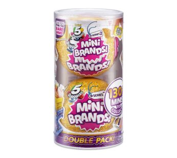 5 Surprise Mini Brands Series 2 by ZURU 2 Count (Pack of 1) Amazon Exclusive Mystery Real