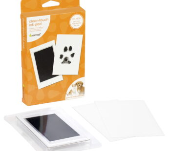 Pearhead S/M Paw Print Clean Touch Ink Pad, Dog or Cat Pet Owner Keepsake, DIY Inkless Nos
