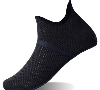 BARERUN Women Men Quick-Dry Water Shoes for Water Sport Beach Pool Camp Black 10-11 US Men