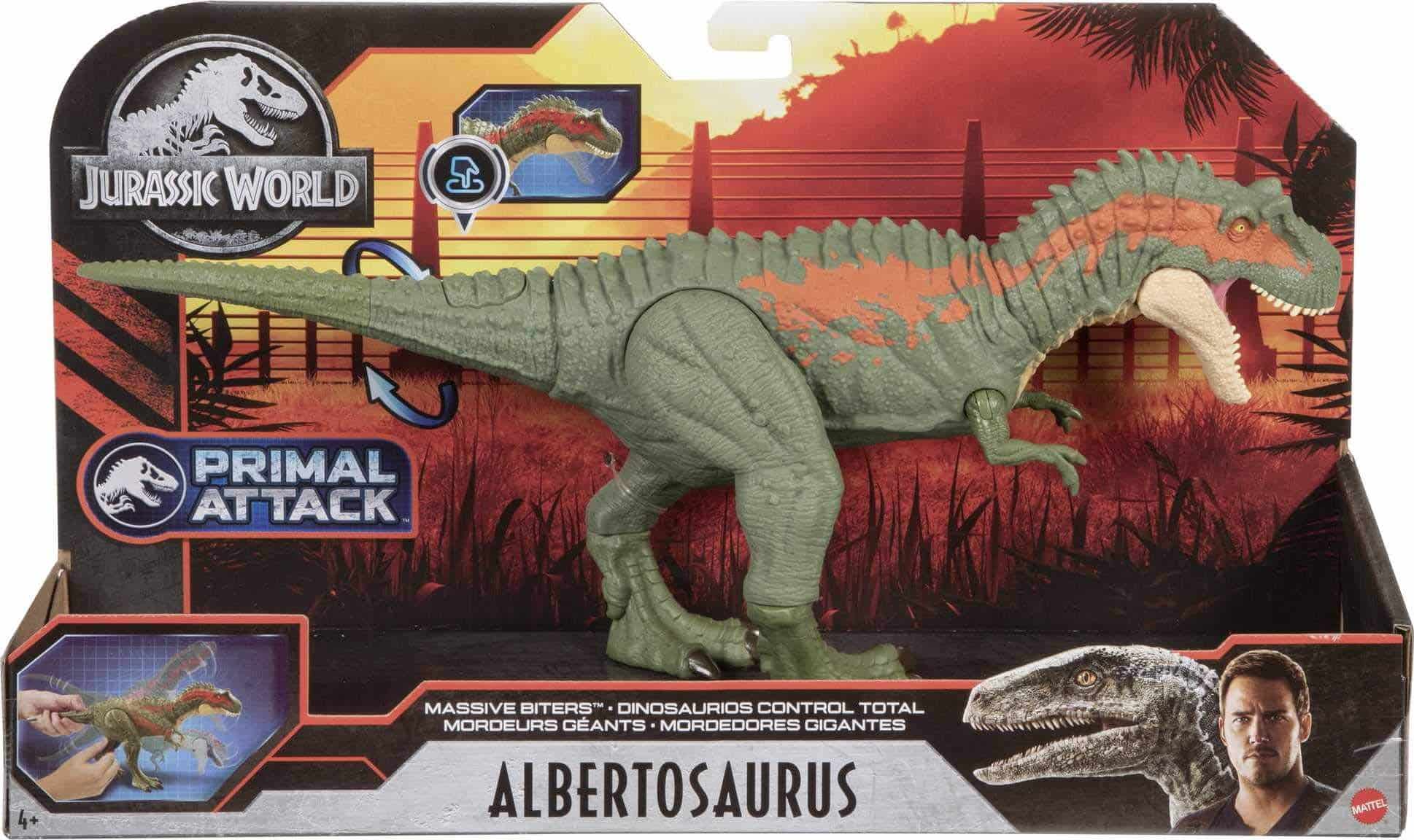 Mattel Jurassic World Massive Biters Albertosaurus Dinosaur Action Figure Toy, Posable Lar - Image 6