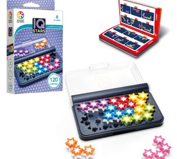 SmartGames IQ Stars Travel Game with 120 Challenges for Ages 6 to Adult