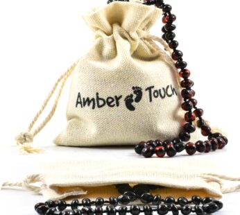Baltic Amber Necklace (13 Inches) – Certified Authentic Baltic Amber (Black)