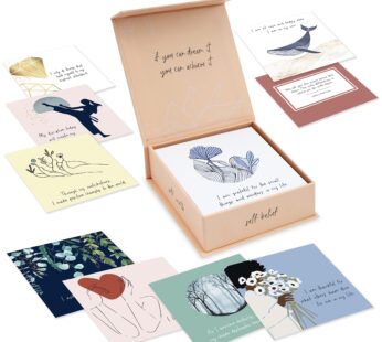 RYVE Positive Affirmations Cards for Women – 52 Mindfulness Cards with Affirmations and In