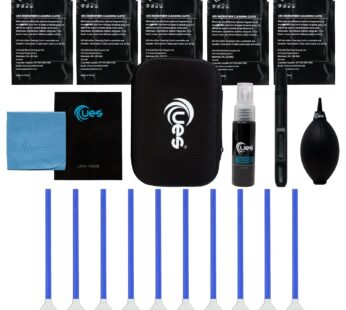 UES DSLR Camera Sensor and Lens Cleaning Travel Kit: Full-Frame Sensor Cleaning Swab, Clea